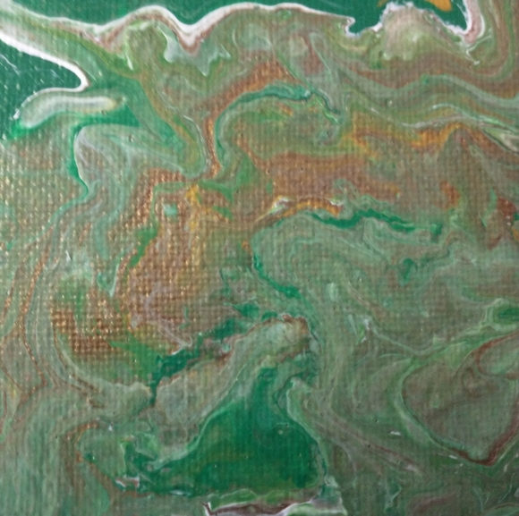 'EARTH VIBRATIONS' Original Acrylic Painting 2023, DESIGNS BY SANDY 9"x12" - Picture 12 of 15